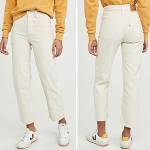 Levi's Ribcage Straight Leg Corduroy Pants Jean